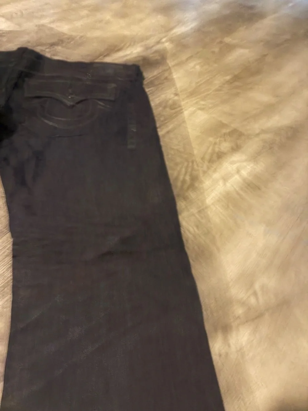 True Religion Jeans Men’s SZ 44 Ricky Big QT Blue Black Grey Made In Usa